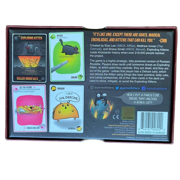 Exploding Kittens Card Game, 2-5 Players - Picture 5 of 5